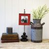 The Round Top Collection Table Decor | Pie Crust Photo Frame, Red Mini Gallery Art