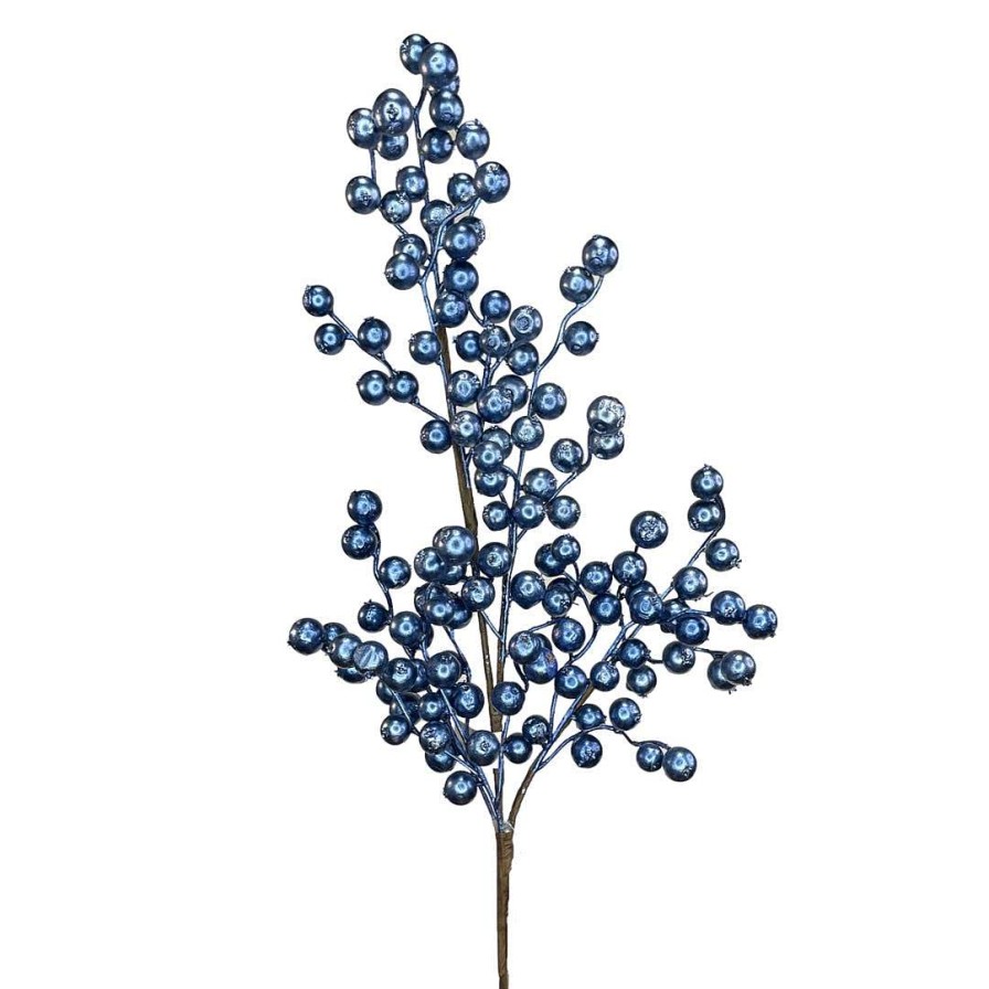 Direct Export Co. Spring Sprays | Blue Metallic Crabapple Spray