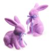 RAZ Focal Points | Pastel Purple Flocked Bunny