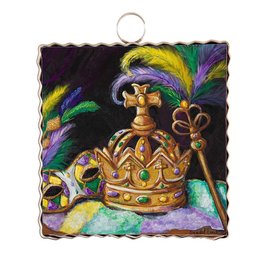 The Round Top Collection Table Decor | Hamilton Mardi Gras Royalty Mini Gallery Art