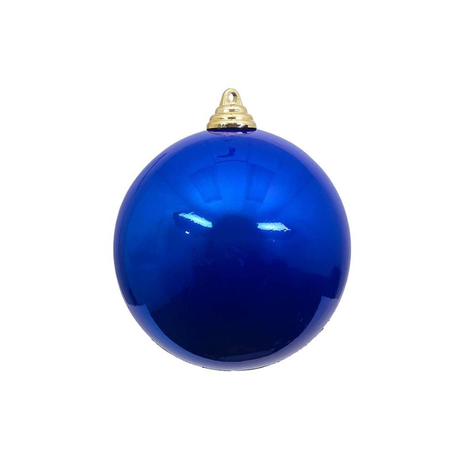 Farrisilk Ball Ornaments | Blue Candy Apple Ball Ornament, 6"