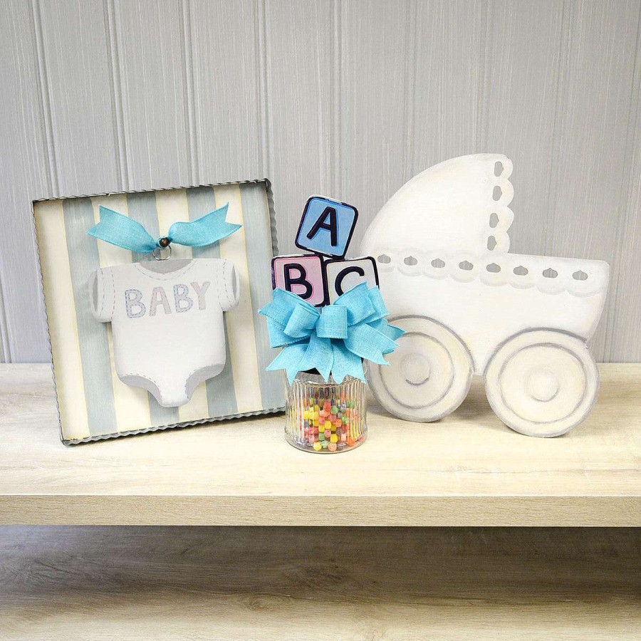 The Round Top Collection Celebrate Baby | Baby Block Finial