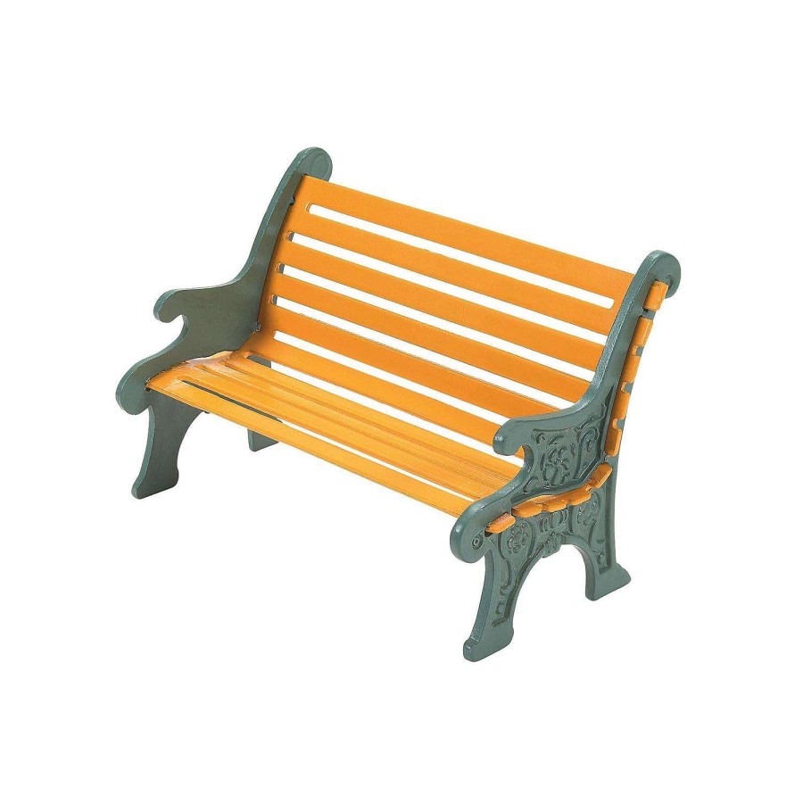 Department 56 Table Decor | Wrought Iron Park Bench, Dept. 56 Village