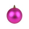 Farrisilk Ball Ornaments | Fuchsia Matte Ball Ornament, 4"