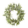 RAZ Wreaths | Iced Laurel Leaf Mini Wreath, 14"