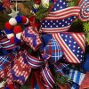 Farrisilk Ribbon | Patriotic Stars And Stripes Ribbon, 4" X 10Yd