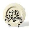 Happy Everything Table Decor | Gold Small Dot Big Round Platter By Happy Everything!