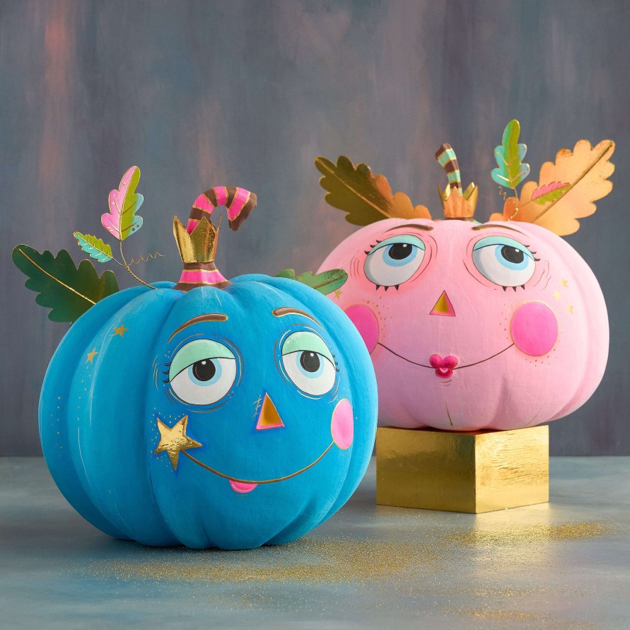 Glitterville Figurines | Pumpkin Pixies Display By Glitterville, Large