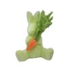 180 Degrees Figurines | Flocked Bunny With Carrot