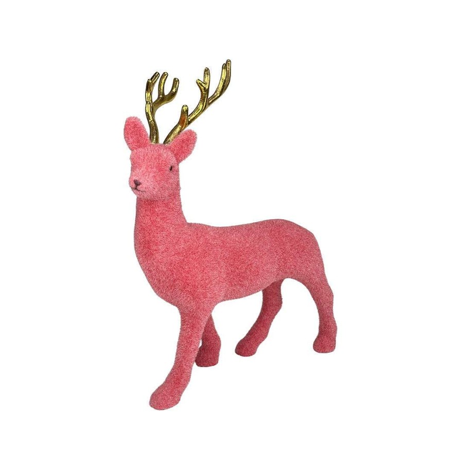 180 Degrees Home Accents | Flocked Deer