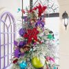 Farrisilk Ball Ornaments | Purple Candy Apple Ball Ornament, 4"