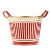 RAZ Table Decor | Striped Galvanized Handle Bucket