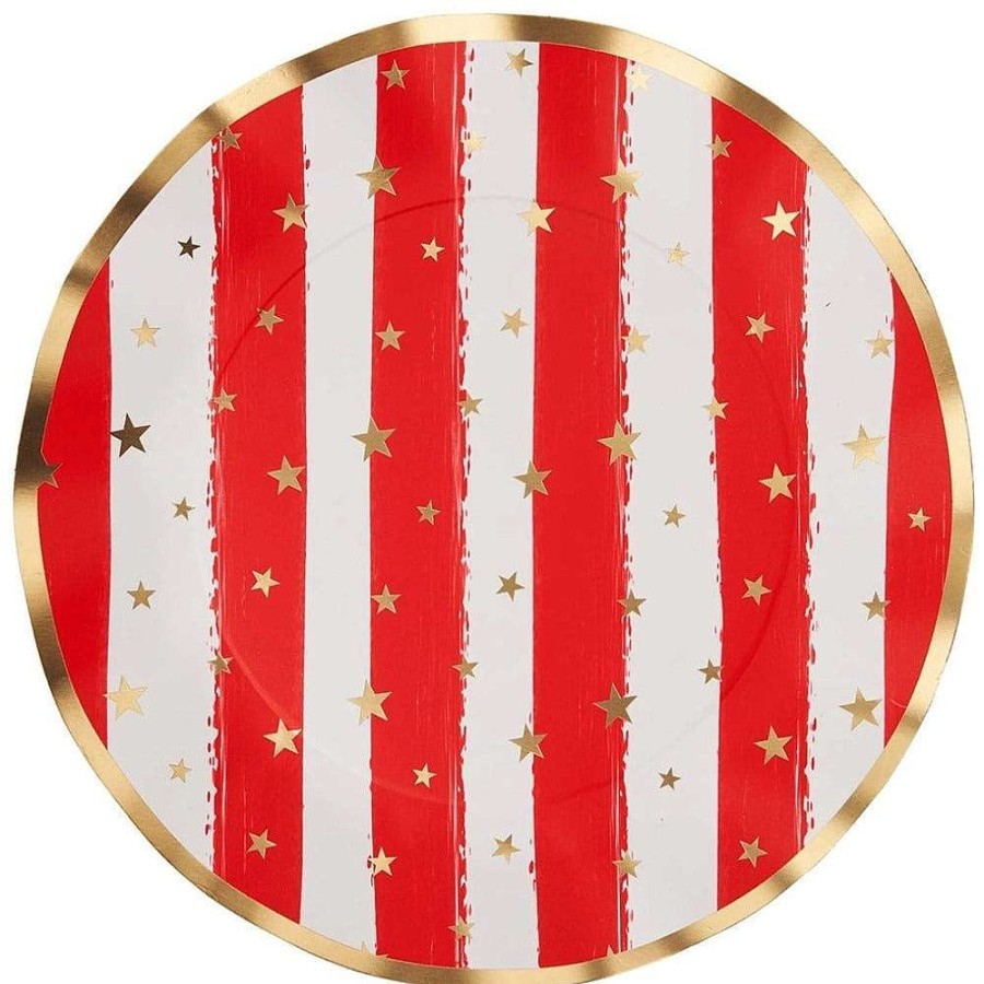 Sophistiplate Party Diy | Wavy Dinner Plate, Patriotic Confetti