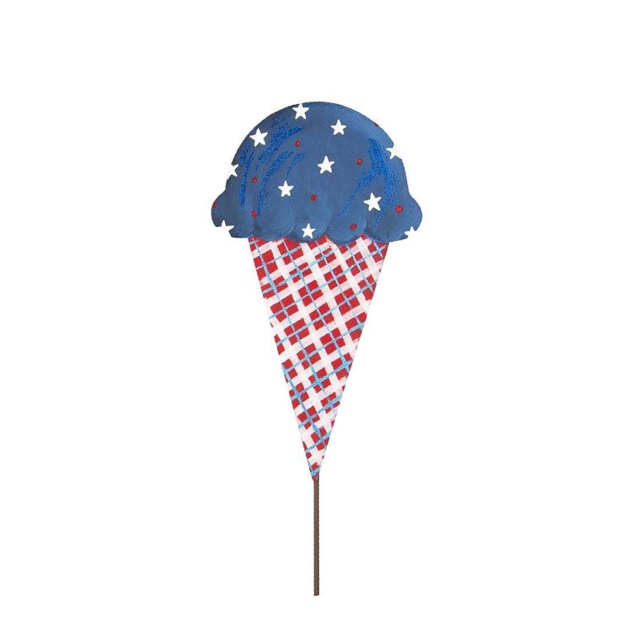 The Round Top Collection Wall Decor | Patriotic Ice Cream Cone