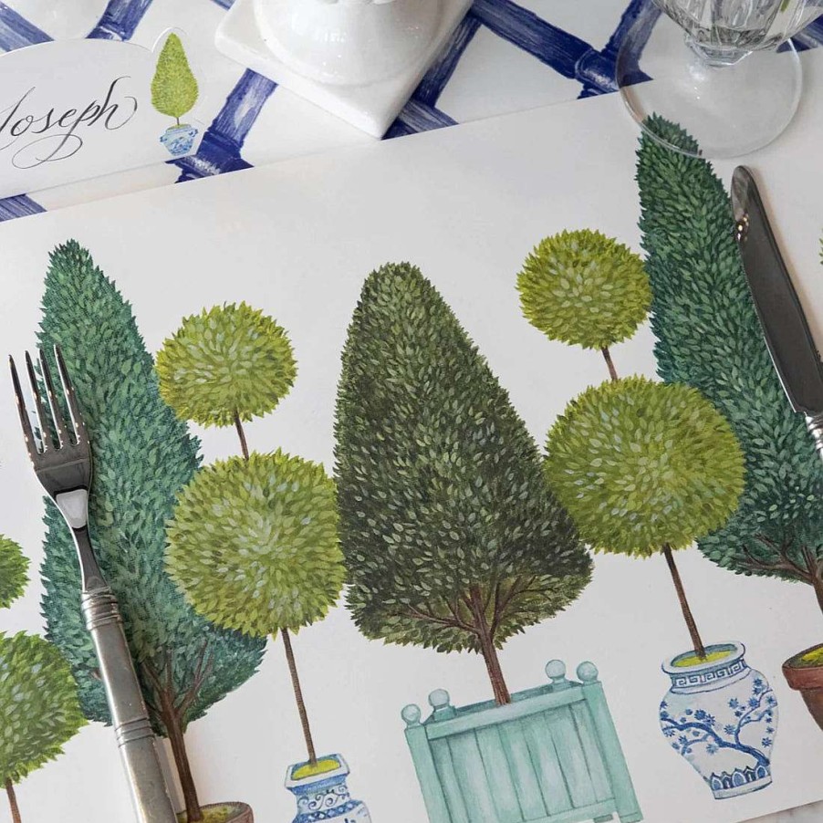 Hester & Cook Spring | Topiary Garden Placemat Sheets