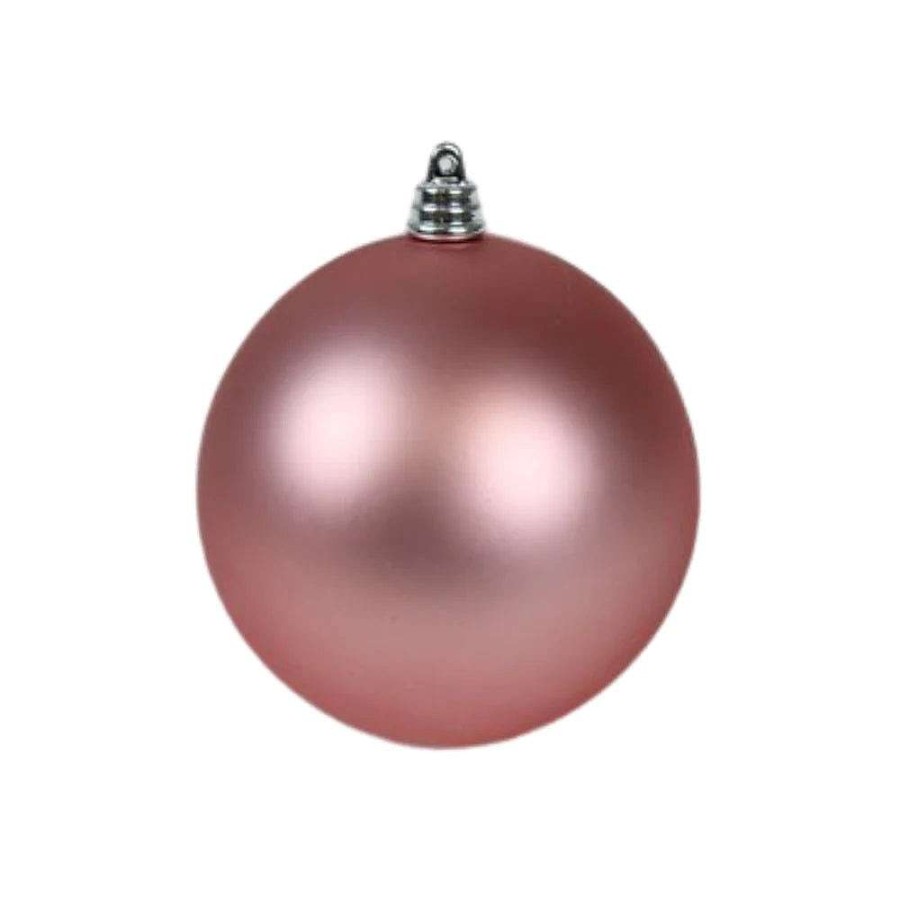 Farrisilk Ball Ornaments | Dusty Rose Matte Ball Ornament, 4"