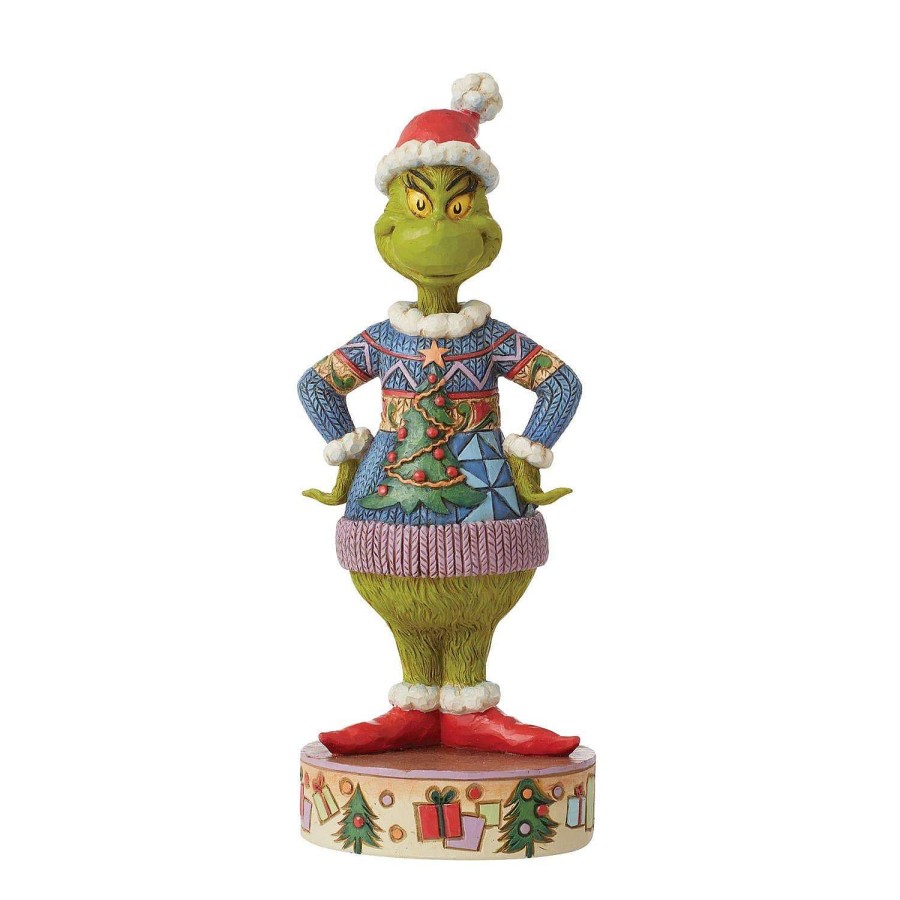 Department 56 Home Accents | Grinch Wearing Ugly Sweater Figurine, Dept. 56 Village