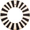 The Round Top Collection Table Decor | Black And White Wreath With Grommet Hanger