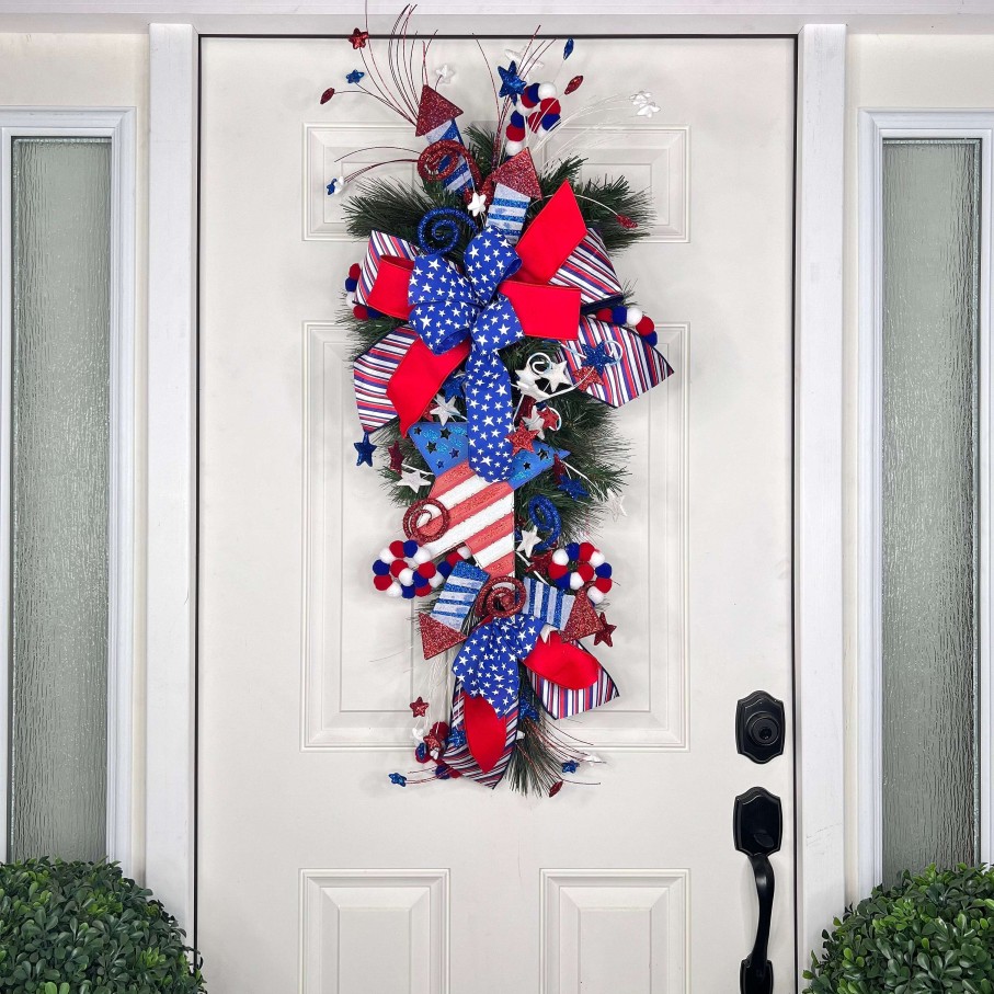 Miss Cayce's Patriotic | Patriotic Star Teardrop, Long