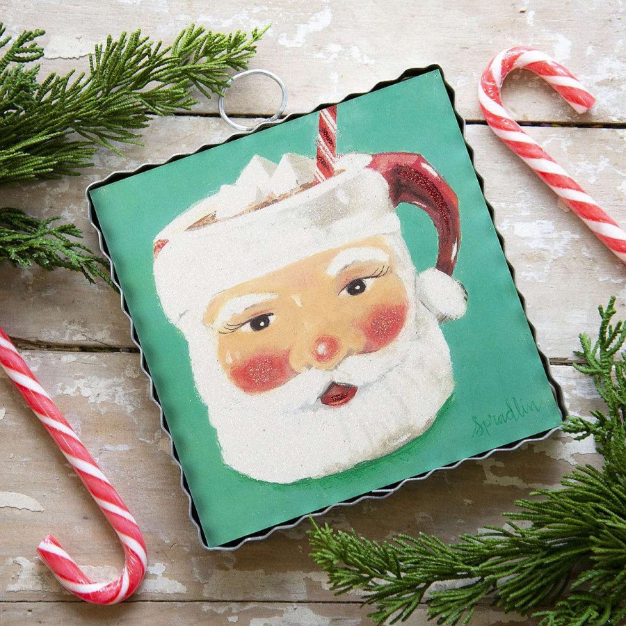 The Round Top Collection Wall Decor | Santa Mug Mini Gallery Art