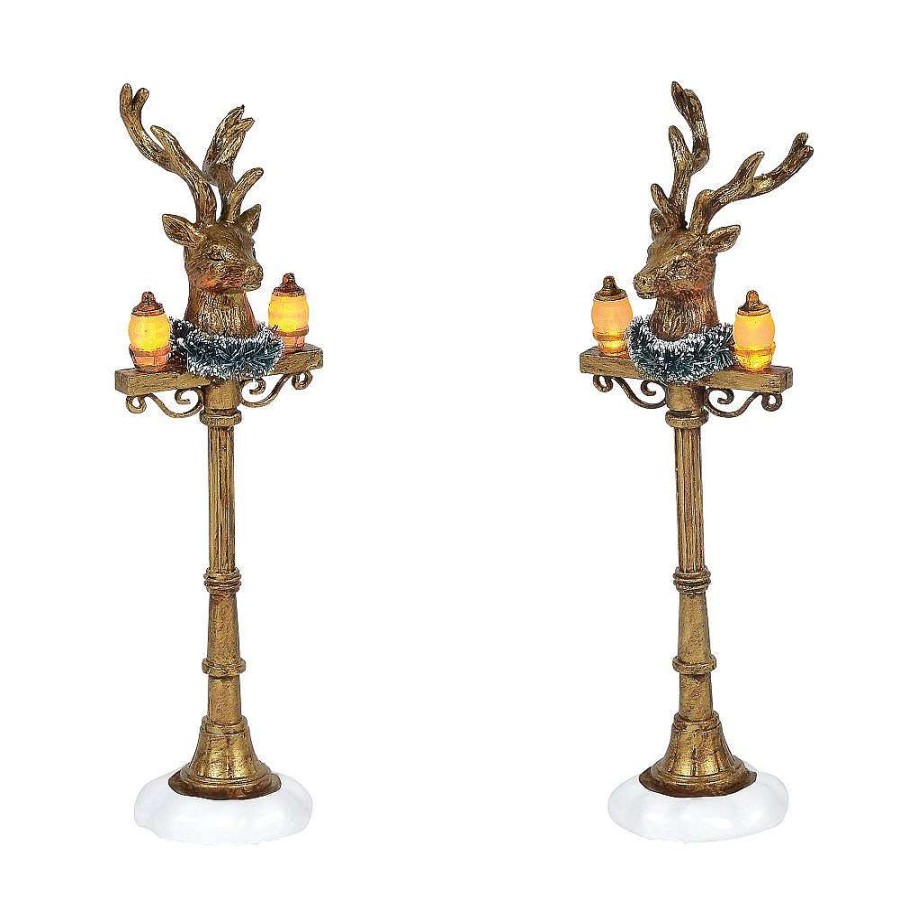 Department 56 Table Decor | Reindeer Street Lights, Dept. 56 Village