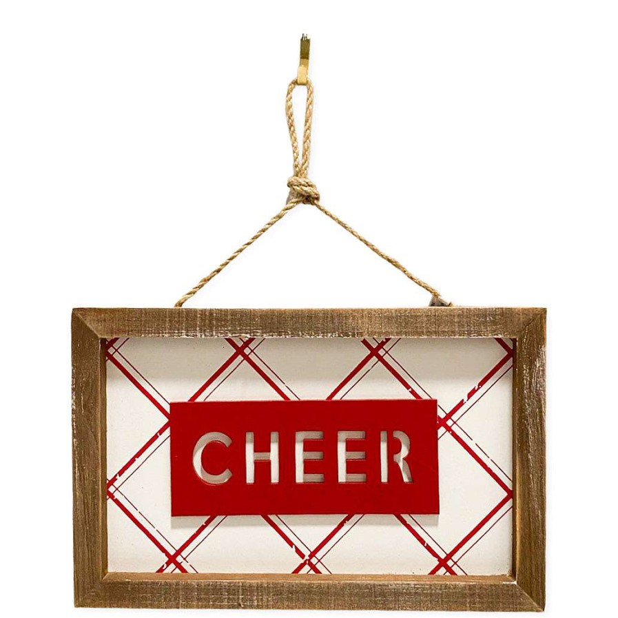 Transpac Hanging Decor | Cheer Plaid Hanging Decor