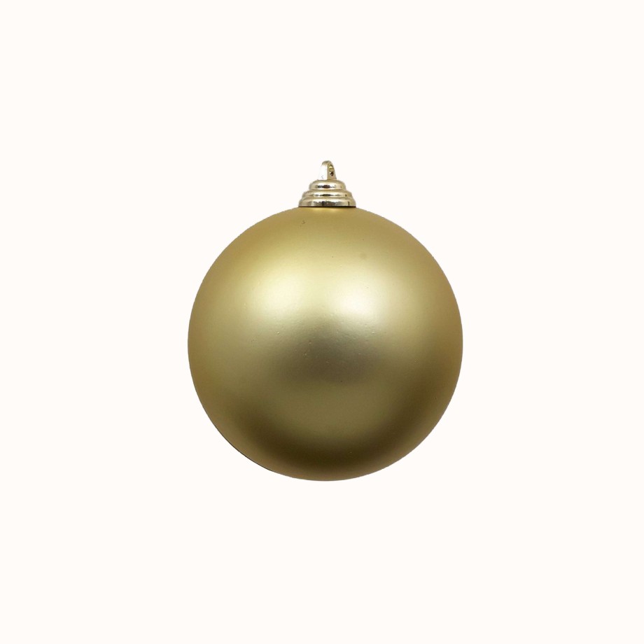 Farrisilk Mardi Gras | Gold Matte Ball Ornament, 8"