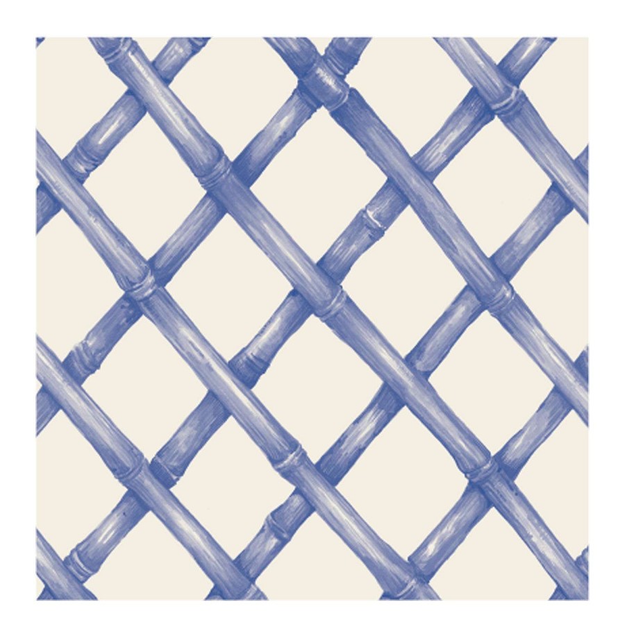 Hester & Cook Kitchen & Dining | Blue Lattice Cocktail Napkin Set