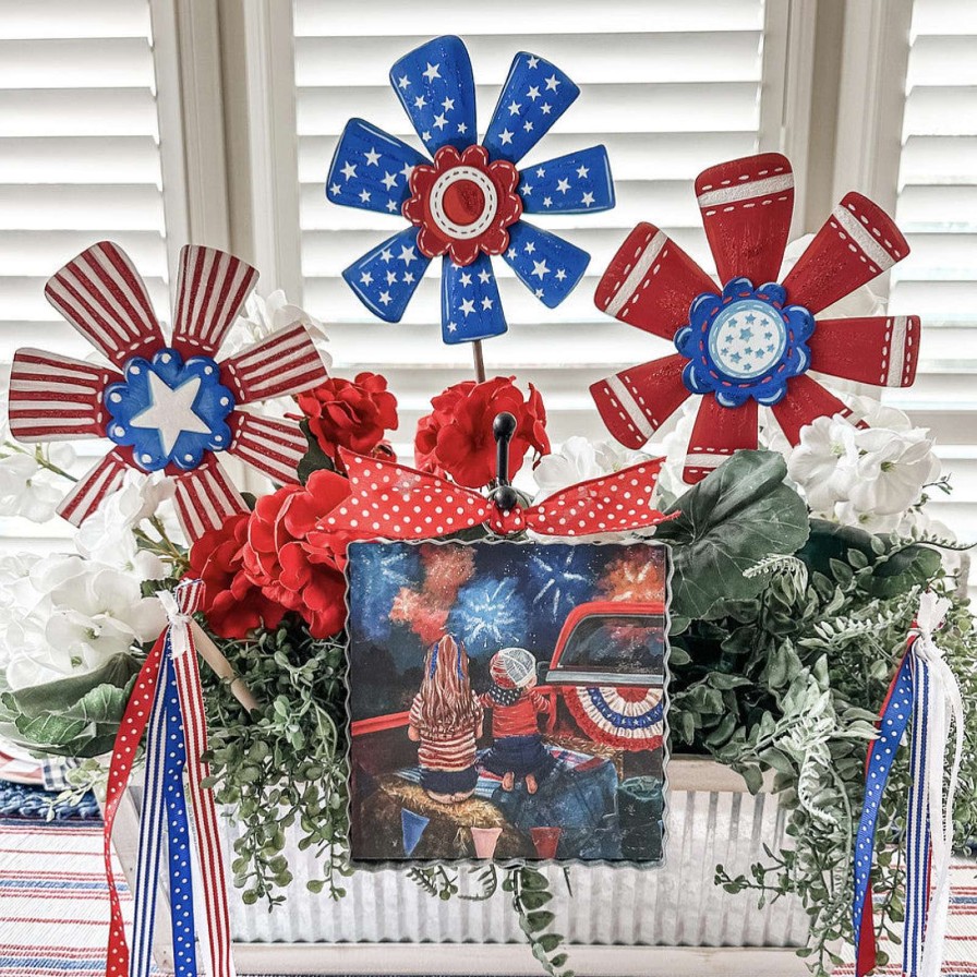 The Round Top Collection Table Decor | Firework Watch Party Mini Gallery Art