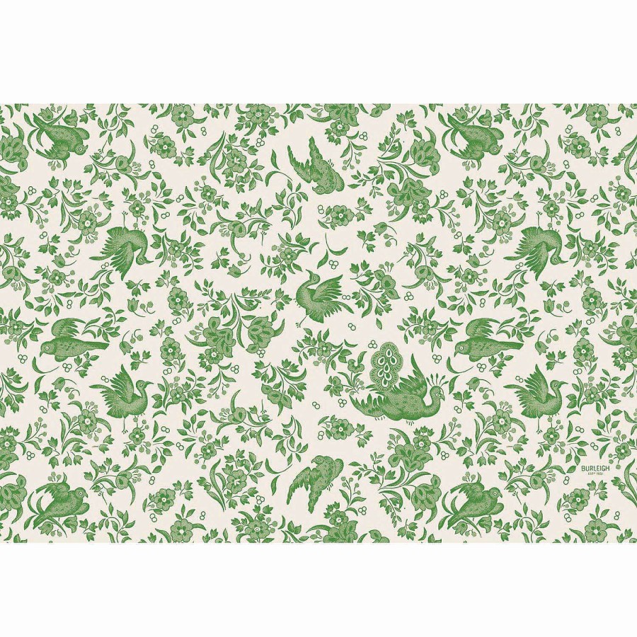 Hester & Cook Spring | Green Regal Peacock Placemat Sheets