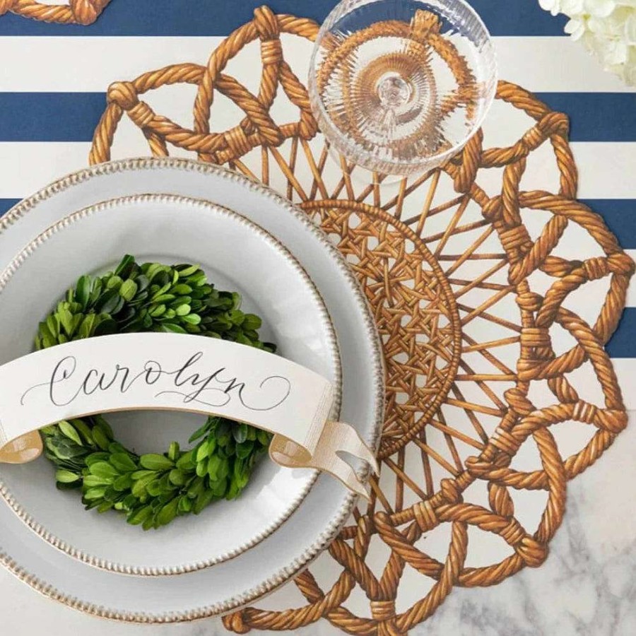 Hester & Cook Kitchen & Dining | Die-Cut Rattan Weave Placemat Sheets