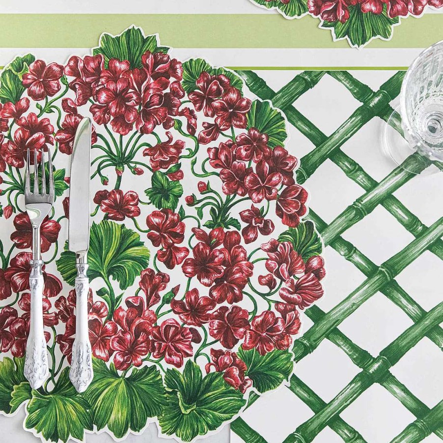 Hester & Cook Spring | Green Lattice Placemat Sheets