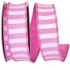 Reliant Ribbon Ribbon | Pink Cabana Horizontal Stripe Ribbon, 1.5" X 10Yd