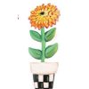 The Round Top Collection Wall Decor | Elegant Zinnia Pot