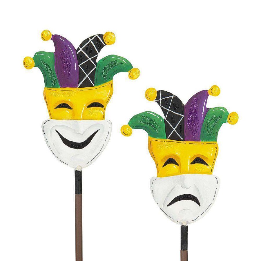 The Round Top Collection Table Decor | Mardi Gras Mask Finial