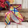 D. Stevens Spring | Poplin Spring Plaid Ribbon, 1.5" X 10Yd