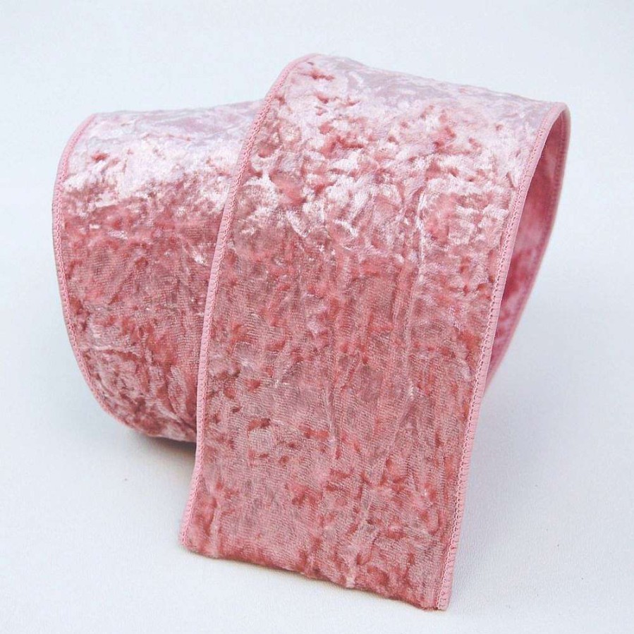 Farrisilk Ribbon | Pink Velvet Crush Ribbon 4"X10Yd