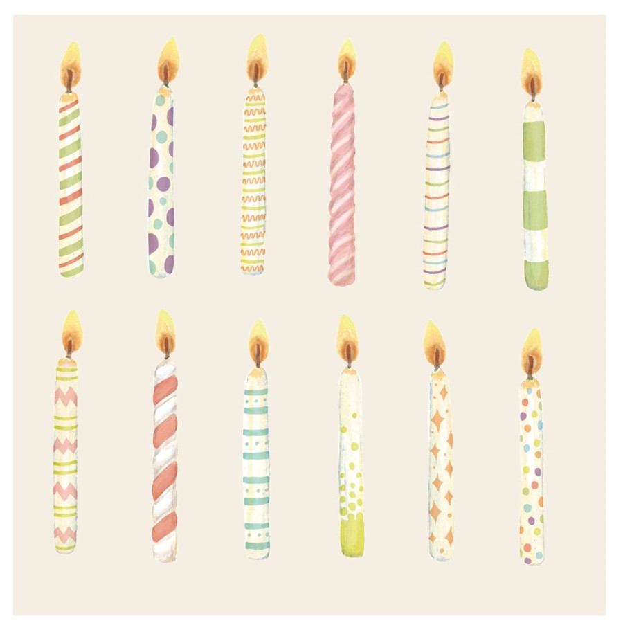 Hester & Cook Kitchen & Dining | Birthday Candle Cocktail Napkin Set