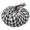 Liberty Floral Focal Points | Black And White Gingham Pumpkin