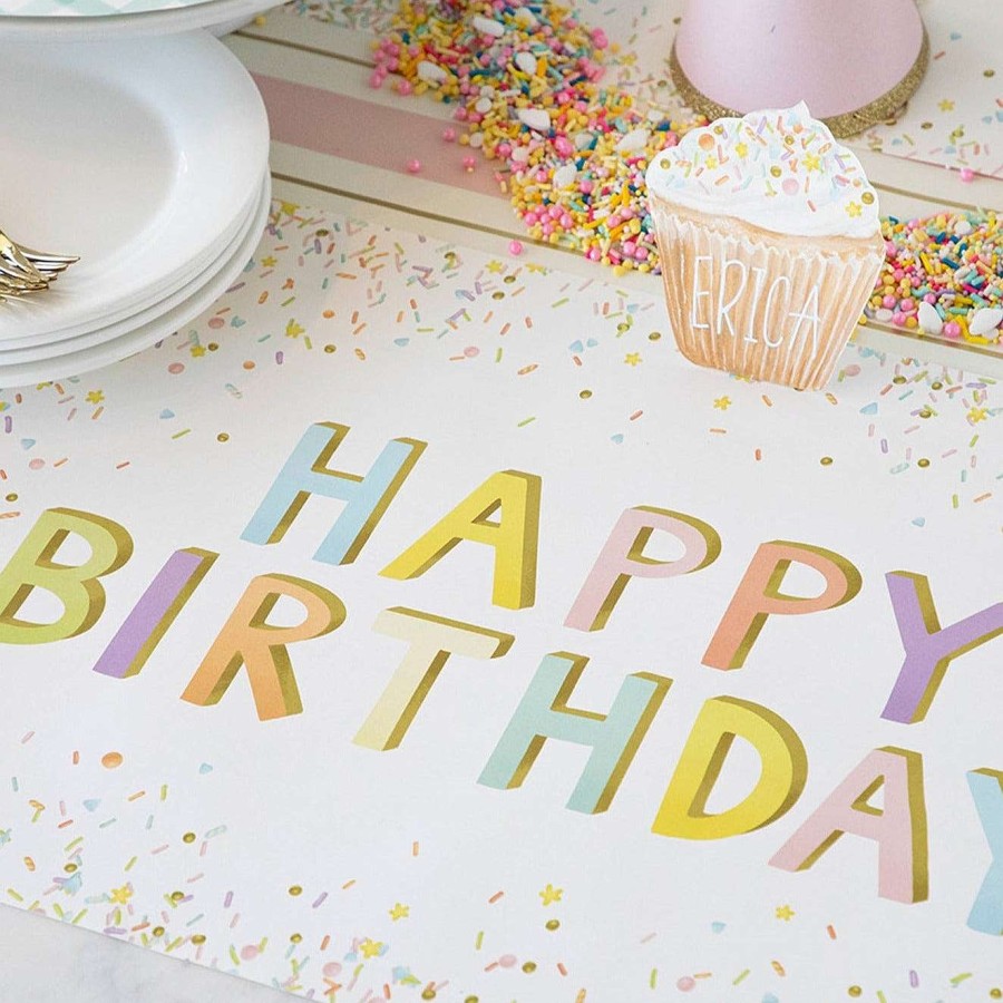 Hester & Cook Party Diy | Happy Birthday Sprinkle Placemat Sheets