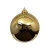 Farrisilk Mardi Gras | Gold Shiny Ball Ornament, 8"