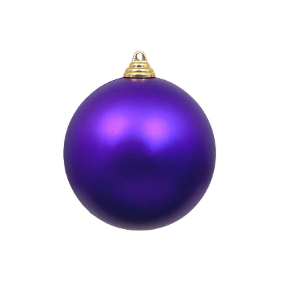 Farrisilk Ball Ornaments | Purple Matte Ball Ornament, 8"