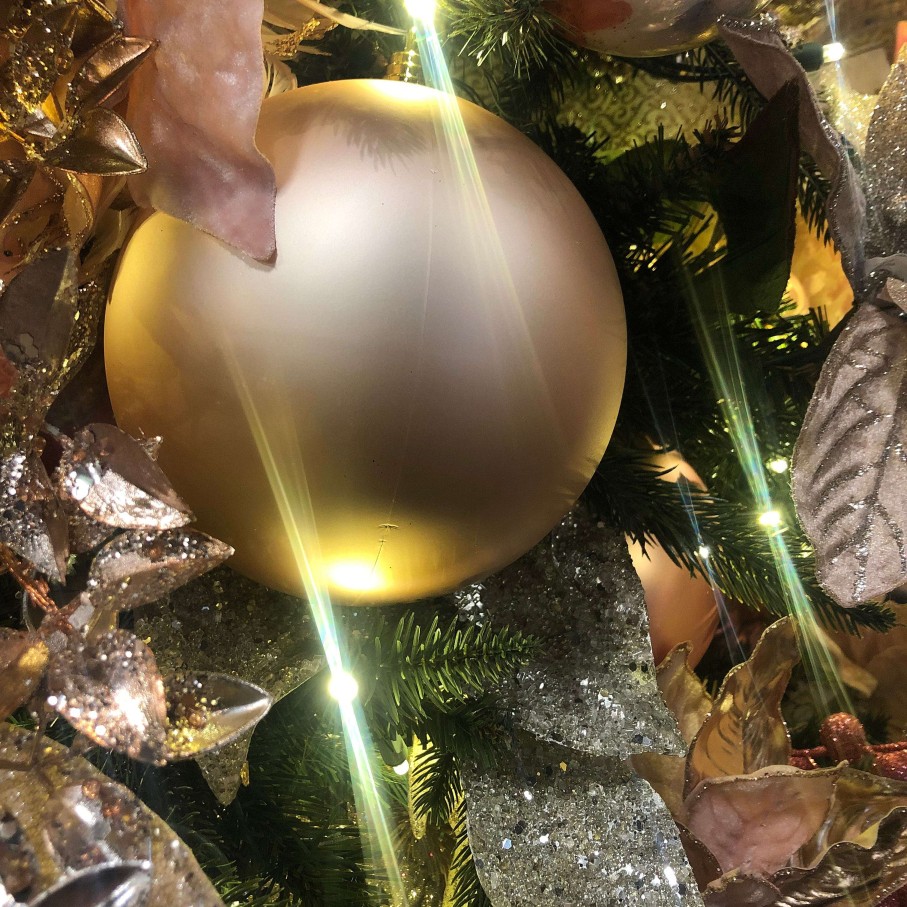 Farrisilk Ball Ornaments | 4" Rose Gold Matte Ornament