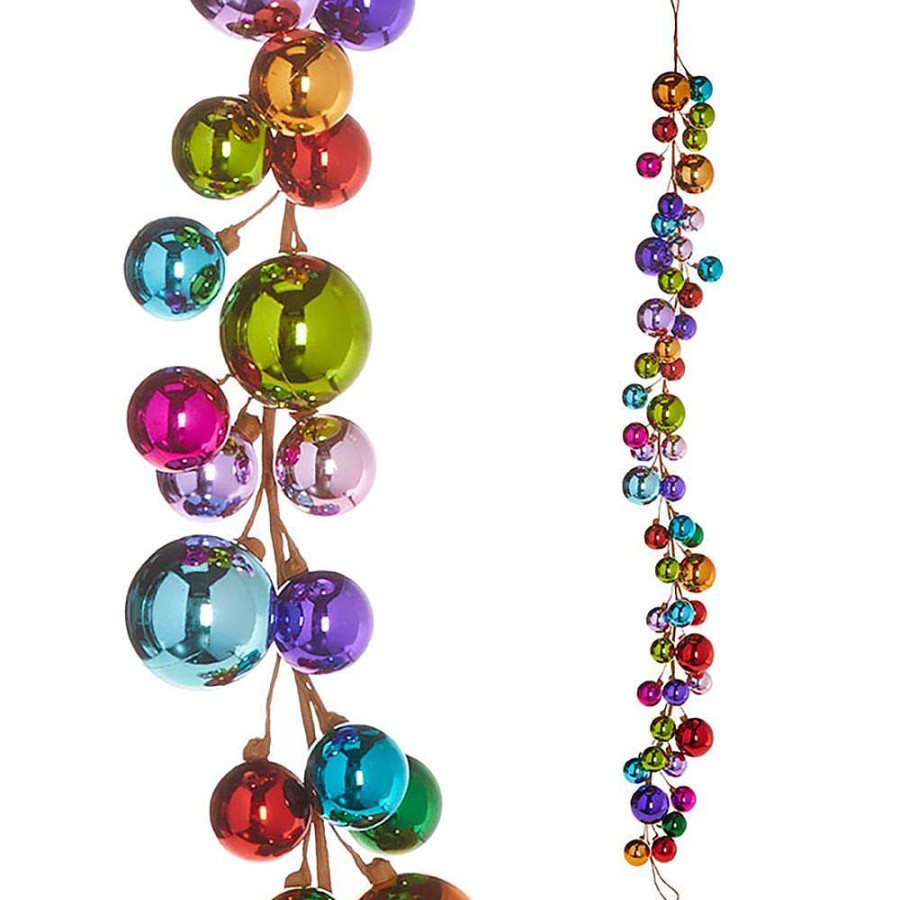 RAZ Garlands | Merry And Bright Ball Garland, 4'