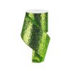 Craig Bachman St. Patrick'S Day | Large Glitter Lime Green Ribbon, 4"X10Yd