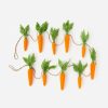 180 Degrees Garlands | Flocked Carrot Garland