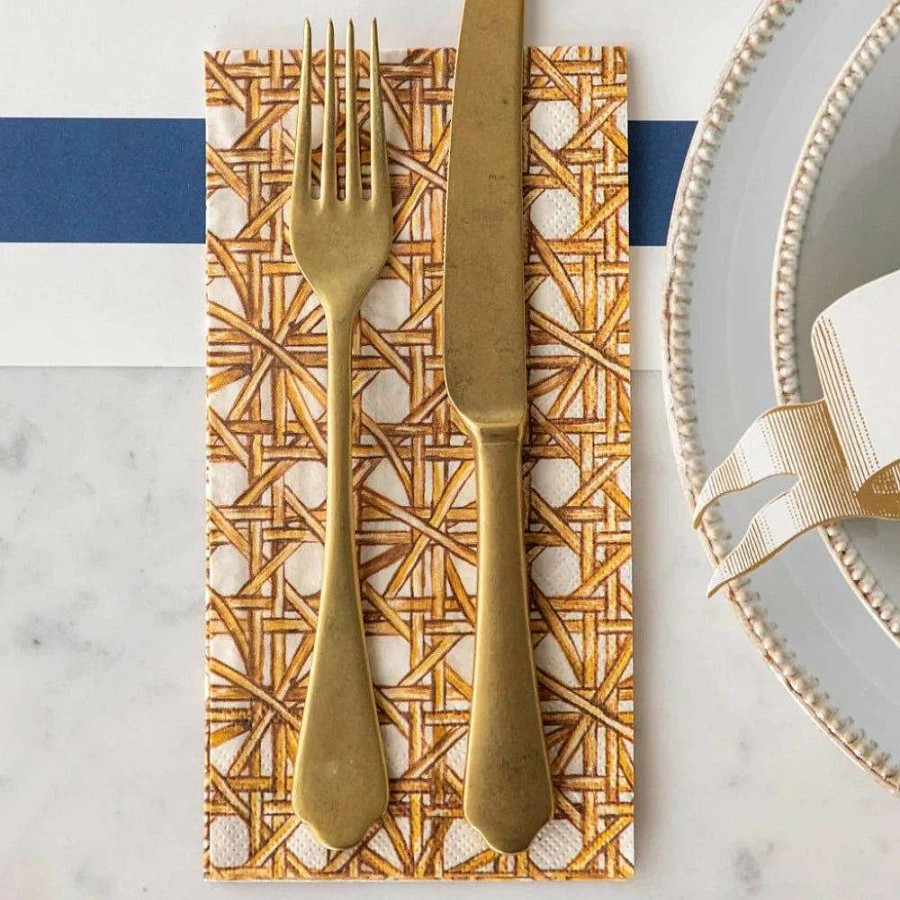 Hester & Cook Spring | Rattan Weave Guest Napkin Set