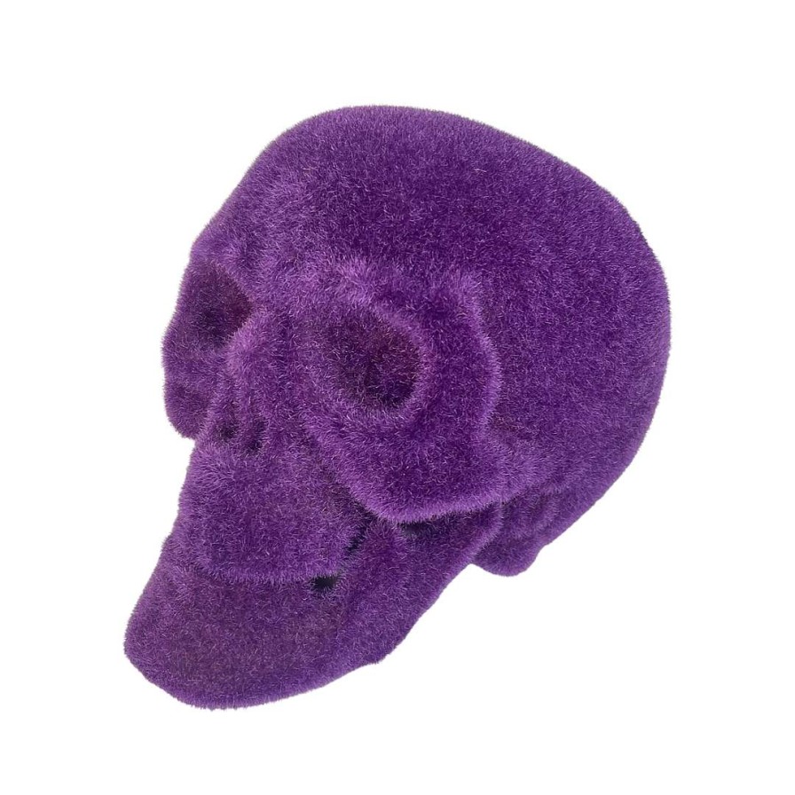 180 Degrees Figurines | Flocked Skull