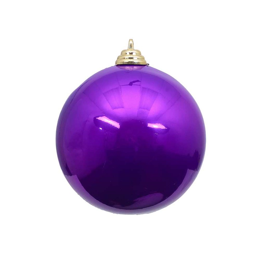 Farrisilk Spring | Purple Candy Apple Ball Ornament, 8"