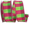 Reliant Ribbon Spring | Fuchsia & Lime Elizabeth Ribbon, 1.5" X 10Yd